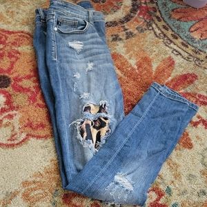 Leopard Judy blue jeans
